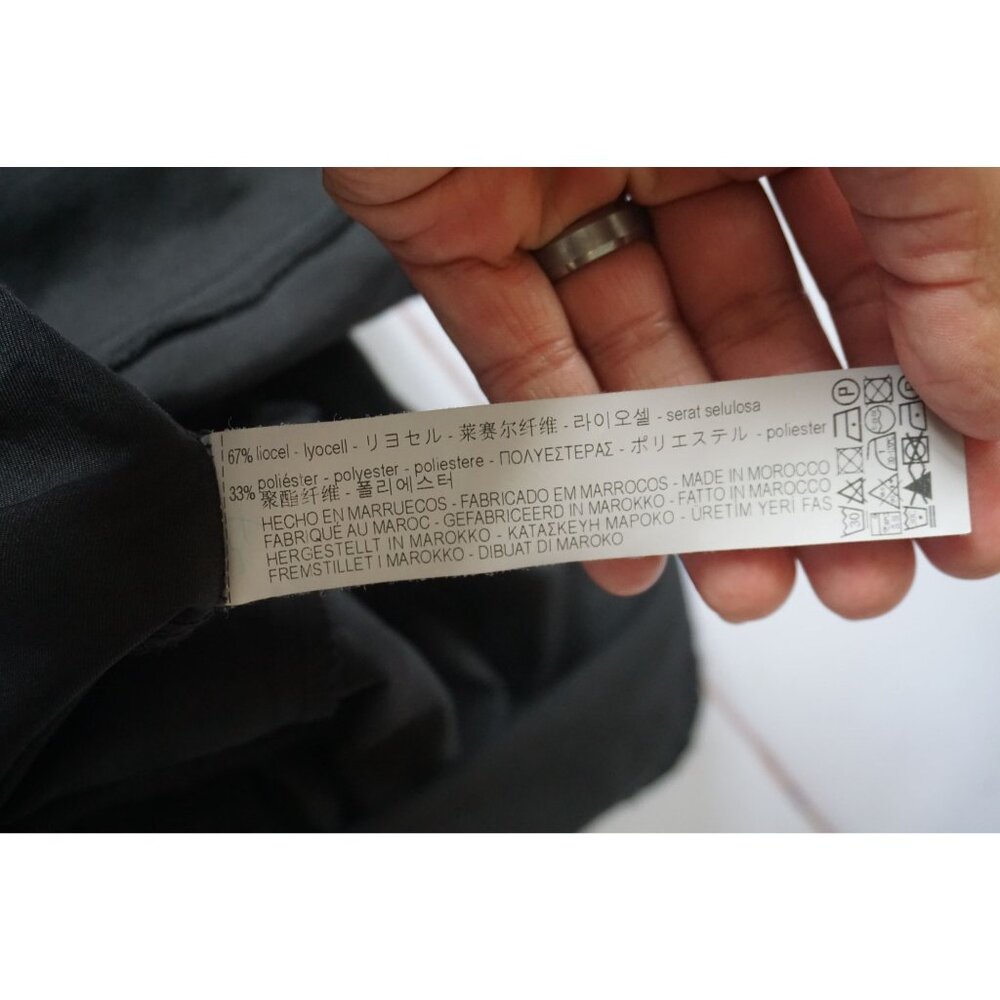 Zara TRF Black Button Front Mini Dress Short Sleeve – Size XS - Picture 5 of 6